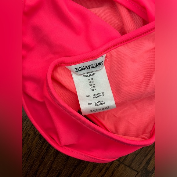 Zadig and Voltaire Pink one piece swimsuit - Picture 4 of 4